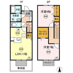 ブルー フォーレ A棟の物件間取画像